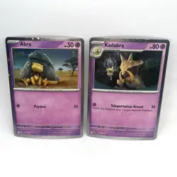 Abra 063/165 Kadabra 064/165 Cosmos Holo Promo S&V 151 Pokemon - Image 1