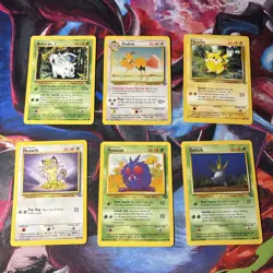 Jungle Vintage Pokemon Non Holo Unlimited Card Lot 6 Cards Old Sets Rare #6 - Image 1