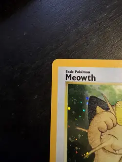 Pokemon TCG Game Boy GB Meowth Black Star Promo #10 Holo Swirl Lightly Played - Image 4