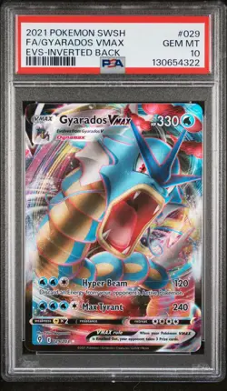 2021 Pokemon Sword & Shield Evolving Skies Gyarados VMAX Fa PSA 10 #029 - Image 1