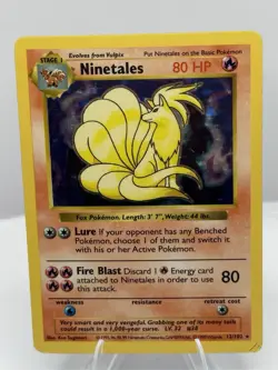 Ninetales 12/64 Holo Jungle Set WOTC 1999 Pokemon Card LP 🔥 - Image 1