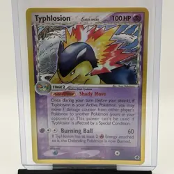 Pokemon Card - Typhlosion (Delta Species) Dragon Frontiers 12/101 Holo Rare LP - Image 1