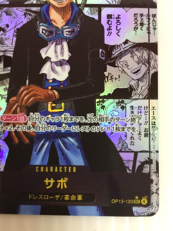 ONE PIECE Card Sabo OP13-120 SEC Manga Alternate Art Carrying His Will Japan - Image 5