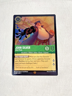 Disney Lorcana TCG First Chapter John Silver Alien Pirate Foil Card 82/204 NM - Image 1