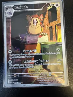 Pokemon TCG Raticate Illustration Rare 099/088 Perfect Order English - Image 1
