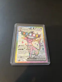 Pokemon TCG Prismatic Evolutions Espeon Ex 175 Black Star Promo - Image 1