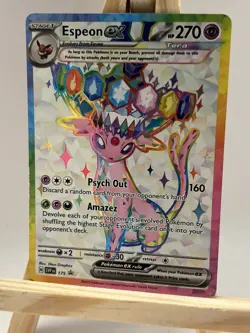 Pokemon TCG Espeon EX Prismatic Evolutions Black Star Promo Card 175 - Image 1