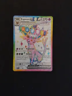 Pokemon TCG Prismatic Evolutions - Espeon EX 175 Black Star Promo - Image 1