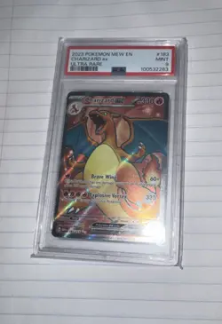 2023 POKEMON MEW EN-151 ULTRA RARE #183 CHARIZARD EX PSA 9 - Image 3