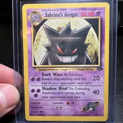 Pokemon Sabrina's Gengar Gym Challenge Card # 29/132 Rare Damaged - Image 1