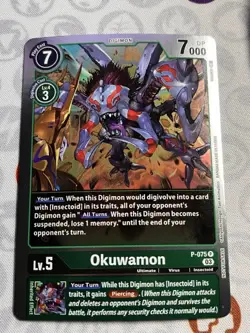 (Winner) Okuwamon - P-075 - Alternate Art Foil (NM) - Digimon Card Game TCG - Image 1