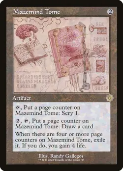 Mazemind Tome - Schematic (Retro Frame) [The Brothers' War] MTG - Image 1
