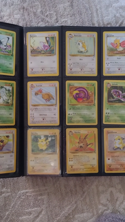 Original 151 Pokemon Cards Complete Set 1st Gen Jungle Fossil Base W/ Binder Lot - Image 2