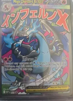 Mega Charizard X EX 023 Promo Holo Full Art Mega Evolution Pokemon TCG Card - Image 2