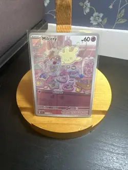 Milcery 152/142 Pokemon TCG Stellar Crown Illustration Rare Holo Card - Image 1