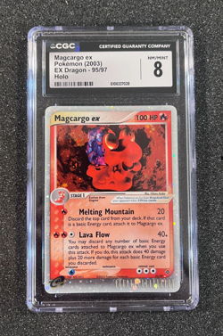 CGC 8, Magcargo ex 95/97, Holo EX Dragon, Pokemon Card TCG - Image 1
