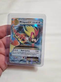 LP Pokemon Card Mega Pidgeot EX 65/108 Evolutions - Image 1