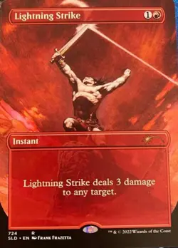 MTG English Lightning Strike NM Foil Secret Lair - Image 1