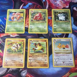Jungle Vintage Pokemon Non Holo Unlimited Card Lot 6 Cards Old Sets Rare #11 - Image 1