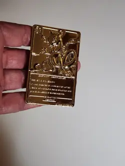 Pokemon Mewtwo Gold Plated Metal Card 1999 Nintendo Collectible Rare - Image 3