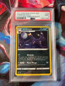 Umbreon SWSH129 SWSH: Sword & Shield Promo Cards Holo PSA9 - Image 1