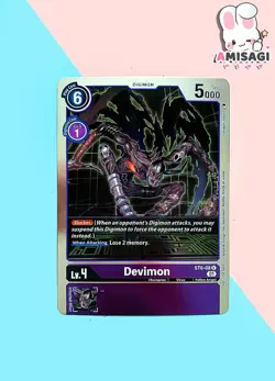 Digimon Trading Card Game Devimon Alternate Art Foil ST6-08 PROMO Karte - Image 1