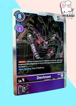 Digimon Trading Card Game Devimon Alternate Art Foil ST6-08 PROMO Karte - Image 2