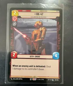 Star Wars Unlimited HK-47 Unit 130/264 Guillaume Ospital Regular Card Stock - Image 1