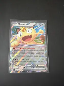 Pokemon TCG Meowth EX 62/88 Double Rare Perfect Order NM - Image 1