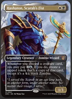 Hashaton, Scarab's Fist (Borderless) Commander: Aetherdrift Regular - Image 1