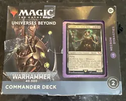 Magic the Gathering War Hammer 40K Commander Deck Necron Dynasties New Sealed - Image 1