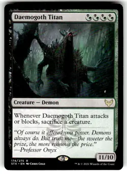 Daemogoth Titan 174 - Strixhaven: School of Mages - MTG - Image 1