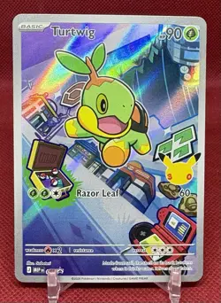 Pokemon Turtwig First Partner Illustration Rare Promo - Image 1