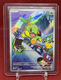 Pokemon Turtwig First Partner Illustration Rare Promo - Image 3