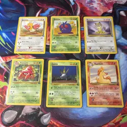 Jungle Vintage Pokemon Non Holo Unlimited Card Lot 6 Cards Old Sets Rare #14 - Image 1