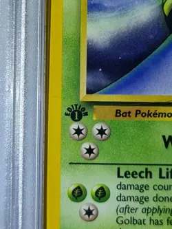 Golbat Fossil 1st First Edition Mint PSA 9 Graded Pokemon Card WOTC 1999 Vintage - Image 2