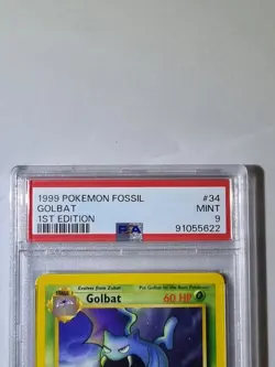 Golbat Fossil 1st First Edition Mint PSA 9 Graded Pokemon Card WOTC 1999 Vintage - Image 4