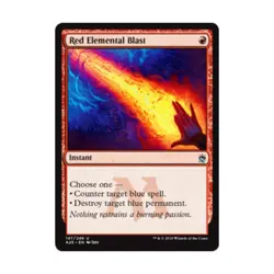 WOTC MTG Masters 25 Red Elemental Blast (U) (Foil) NM - Image 1