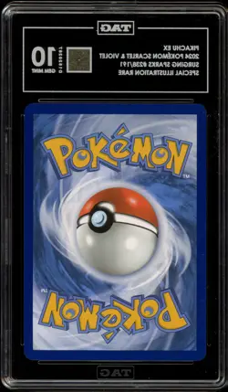 Pokemon Pikachu ex Surging Sparks Special Illustration Rare #238 TAG 10 Gem Mint - Image 2