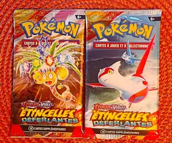 2 Boosters Pokemon Etincelles Deferlantes Francais Neufs Scelles - Image 1