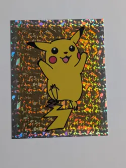 1999 Pikachu Special Glitter Insert Pokemon Sticker Topps Merlin Nintendo S30 - Image 1