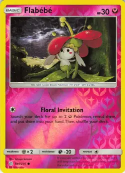 Flabebe - Reverse Holo - 149/236 Cosmic Eclipse - Pokemon TCG - 2019 - Image 1