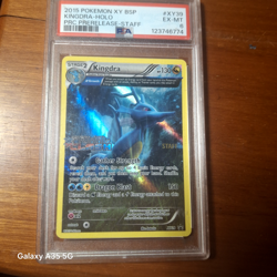 2015 POKEMON XY PROMOS #XY39 KINGDRA PRIMAL CLASH PRERELEASE STAFF PSA 6 - Image 1