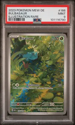 2023 Pokemon 151 German "Bulbasaur"/"Bisasam" 166/165 PSA 9 MINT - Image 1