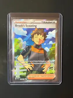 Pokemon TCG: Brock's Scouting 179/159 Sv09: Full Art Holo NM - Image 1