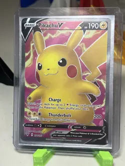 Pokemon Pikachu V Ultra Rare Full Art 170/185 Vivid Voltage Holo 190 HP - Image 1