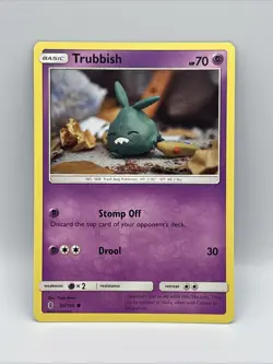 Pokemon TCG Trubbish 50/145 SM02 Sun & Moon Guardians Rising Yuka Morii - Image 1