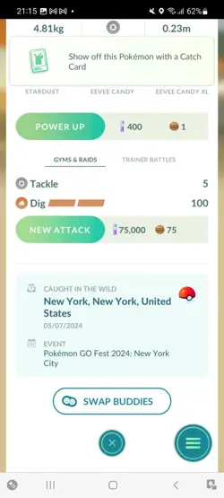 Pokemon Go Shiny Eevee Moon Crown - Image 2