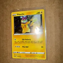 Pikachu SWSH234 Holo Promo Sword & Shield Promo Pokemon Holo Near Mint - Image 4