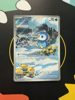 Piplup - 98/94 - Phantasmal Flames - Illustration Rare - NM - Pokemon TCG - Image 1